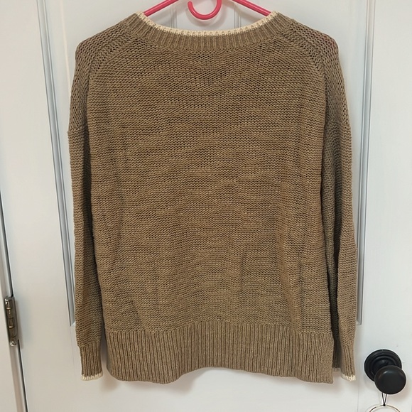 J.Crew size small crewneck camel sweater - Picture 3 of 3